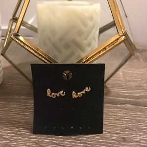 Lauren Conrad Ear Crawler Love Earrings